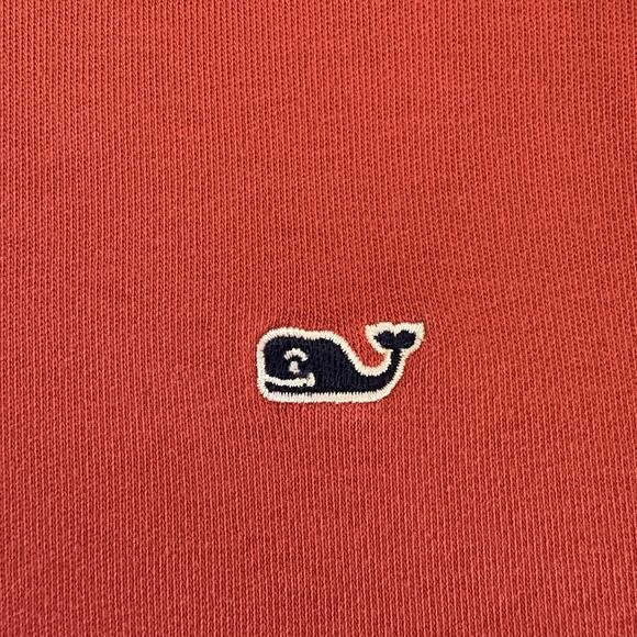 Vineyard Vines Sweatshirt Men’s Jersey 1/4 Zip Pullover Cotton Dark Pink Large - Picture 5 of 12